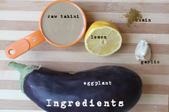 Grilled Eggplant with Tahini - Ingredients